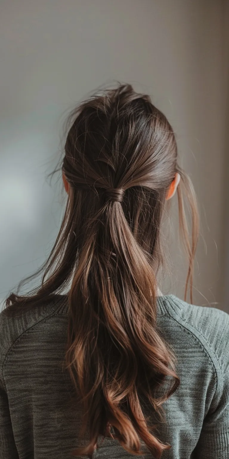 cute and easy hairstyles Layered hair, Updo, Braid, French braid, Ponytail