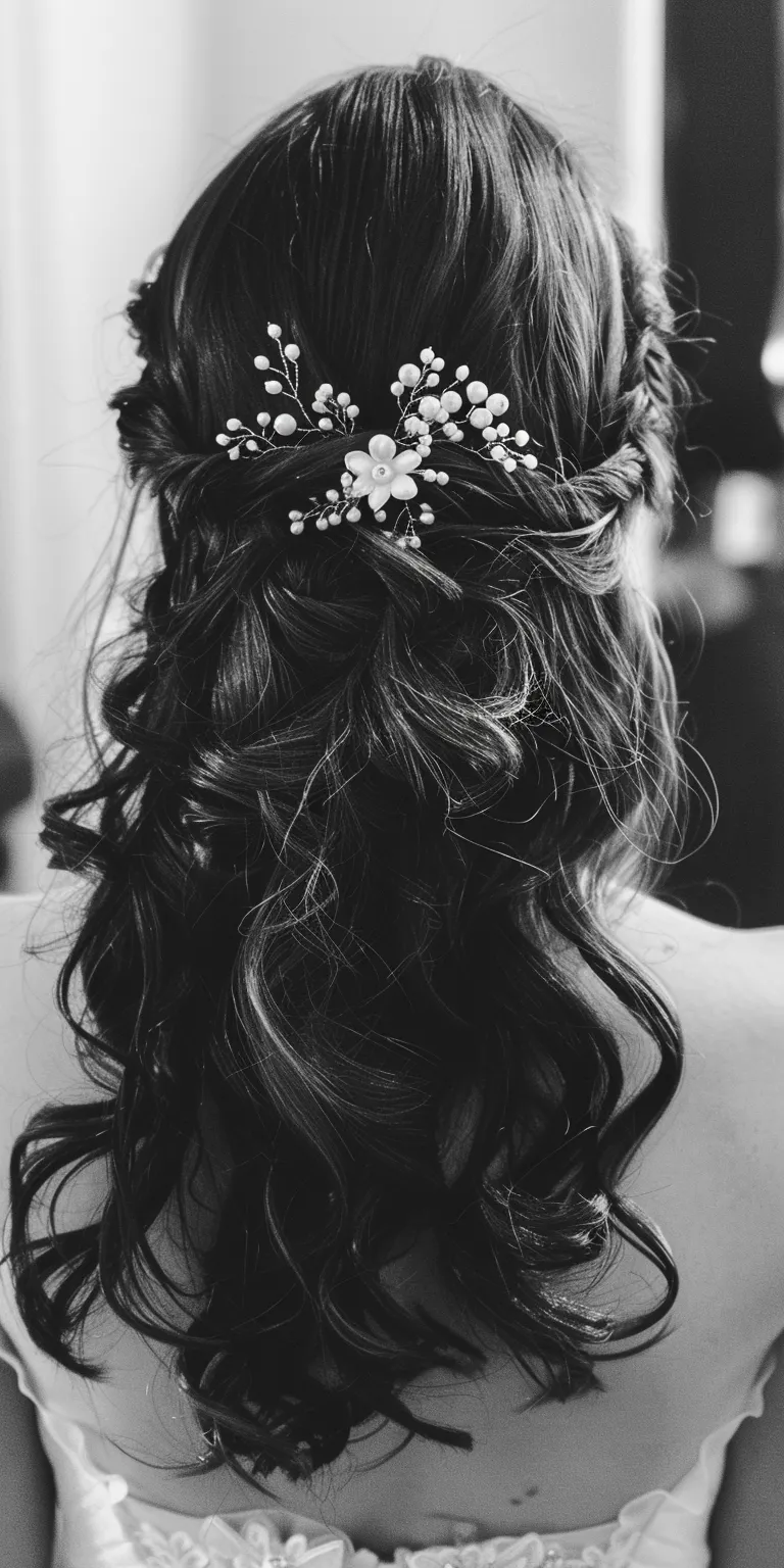 bridesmaid hairstyles for long hair Updo, Chignon, Milkmaid braid, Boho braids, Ballerina bun